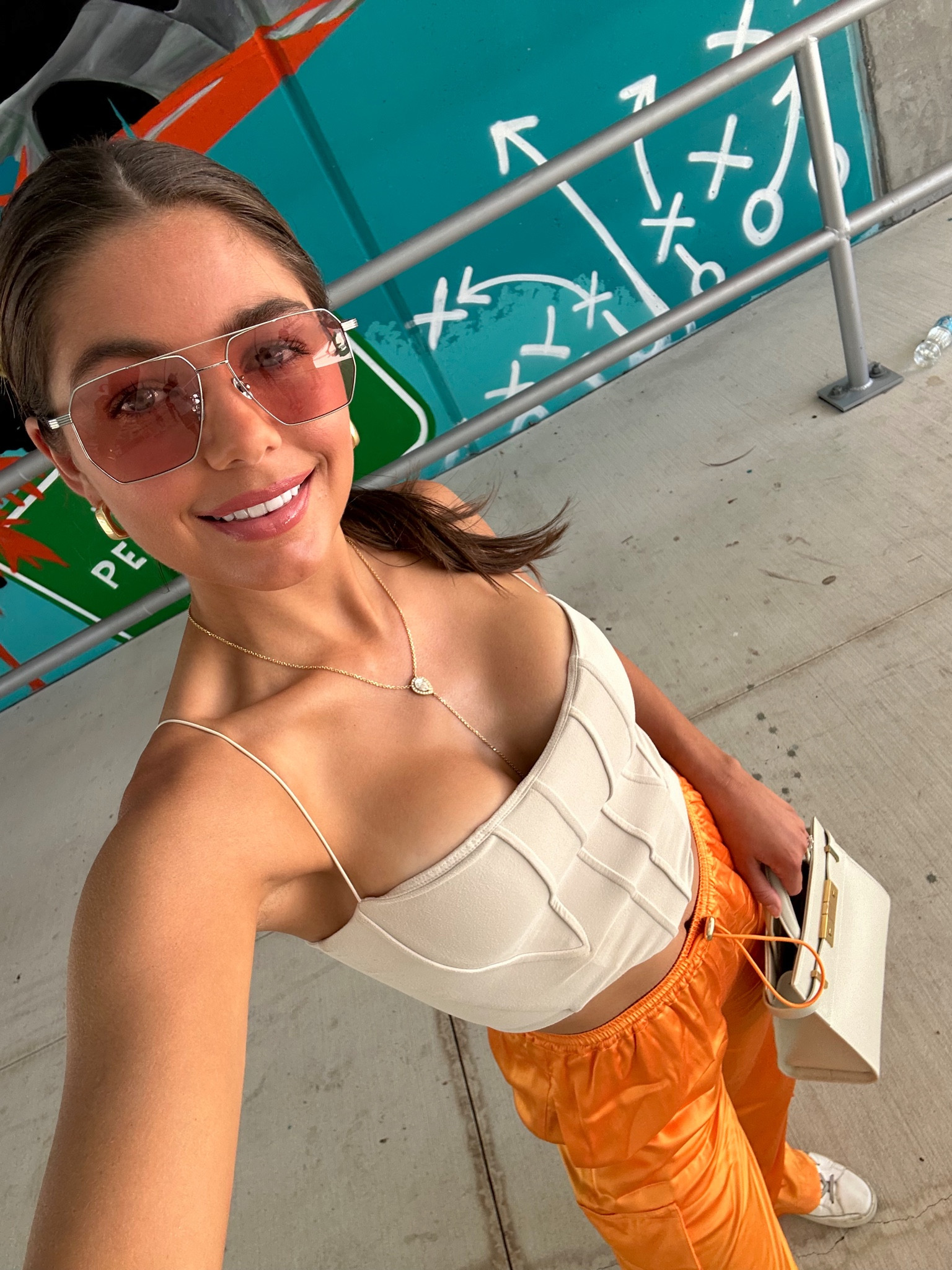 Game day look at the Miami Dolphins! 🏈🩵🧡

#LTKSeasonal #LTKstyletip #LTKtravel