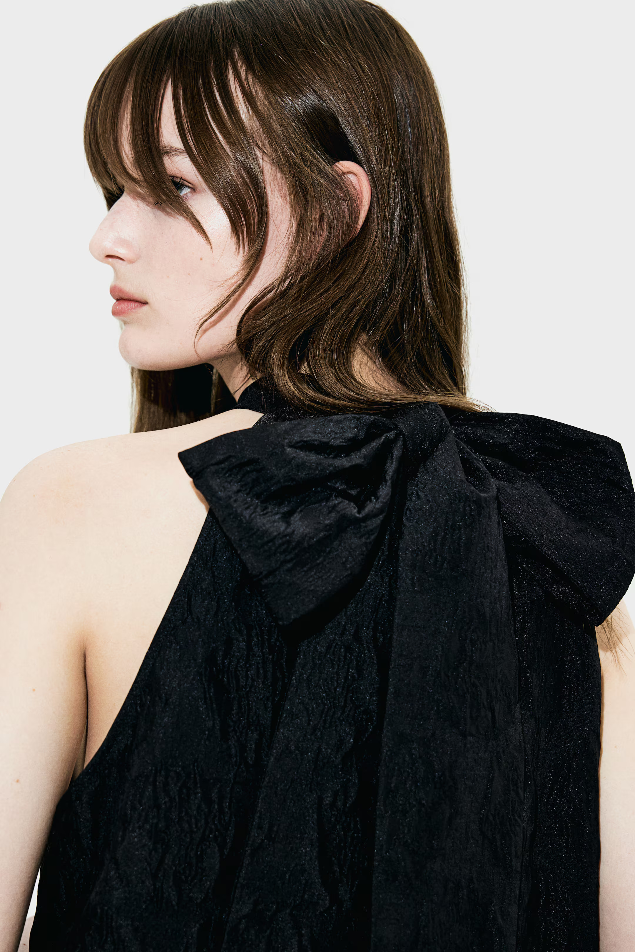 Jacquard-Weave Dress with Bow at Back | H&M (US + CA)