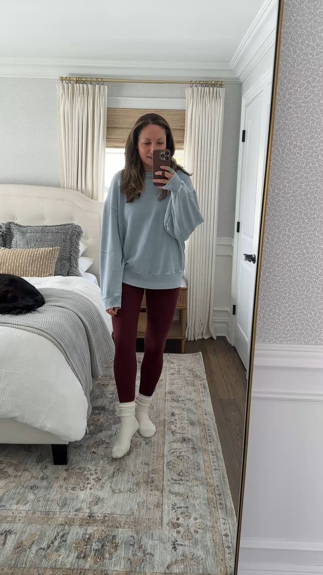 Snow day OOTD! The sweatshirt that I can’t stop wearing (on sale!!), Amazon leggings and thermal socks. Dressing it all up with lots of fun jewelry!

#LTKSeasonal #LTKootd #LTKSaleAlert