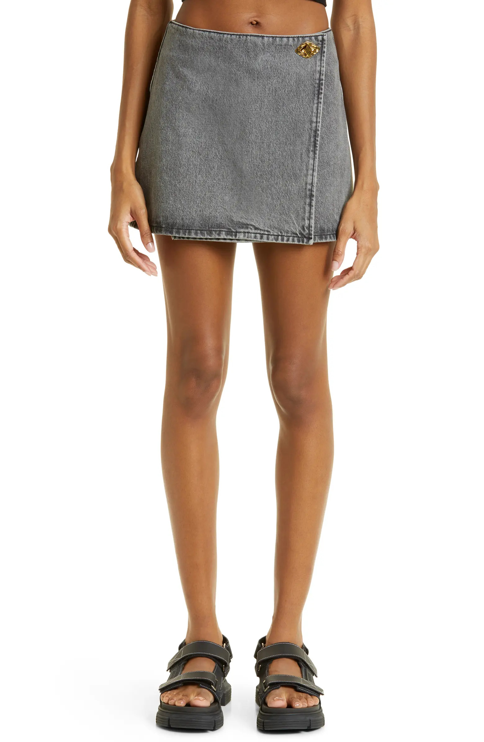 Organic Cotton Denim Wrap Skirt | Nordstrom