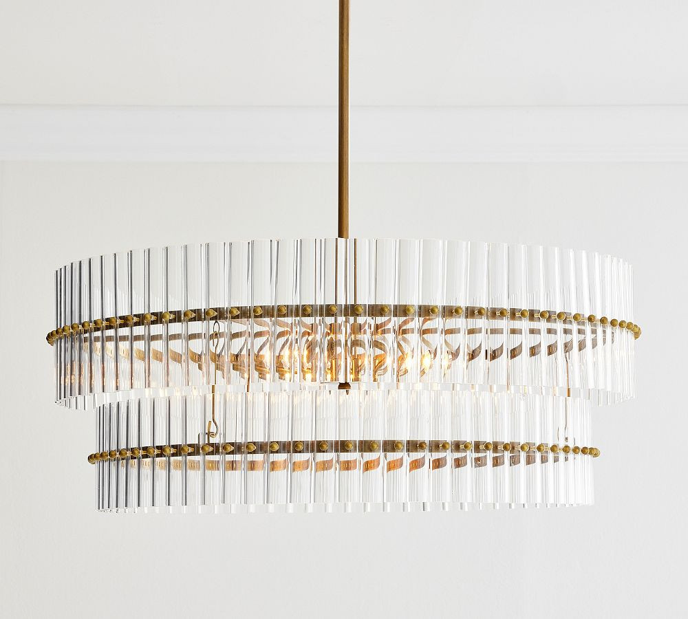 Mallory Crystal Round Chandelier | Pottery Barn (US)