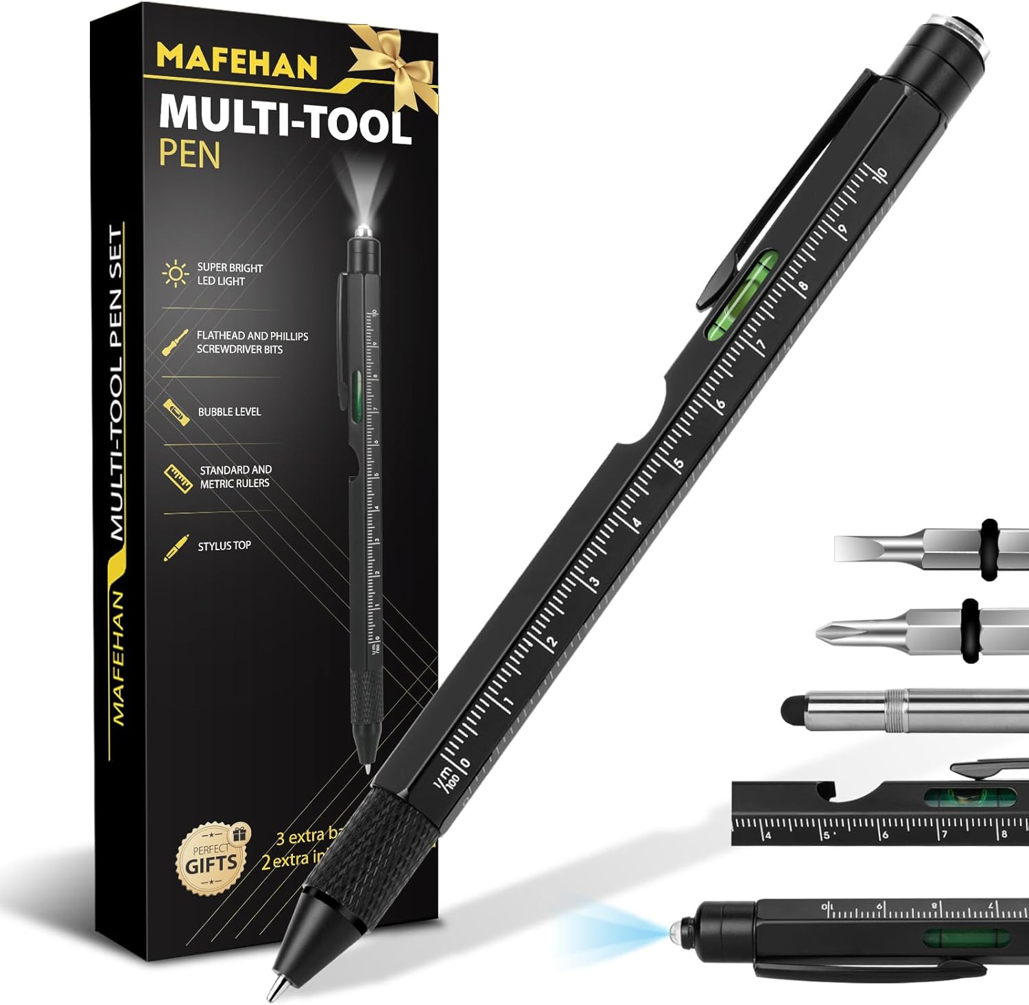 Gifts for Men Who Have Everything – MAFEHAN 9-in-1 Multitool Pen with LED Light, Cool Gadgets &... | Amazon (US)