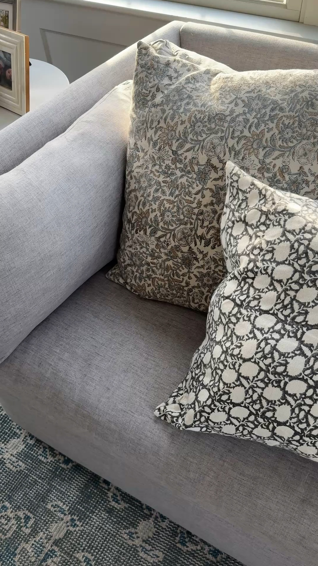 The prettiest block print pillow on sale! Also linki my favorite pillow insert (order one size larger than the pillowcase for a fuller look) 

#LTKSeasonal #LTKHome #LTKSaleAlert