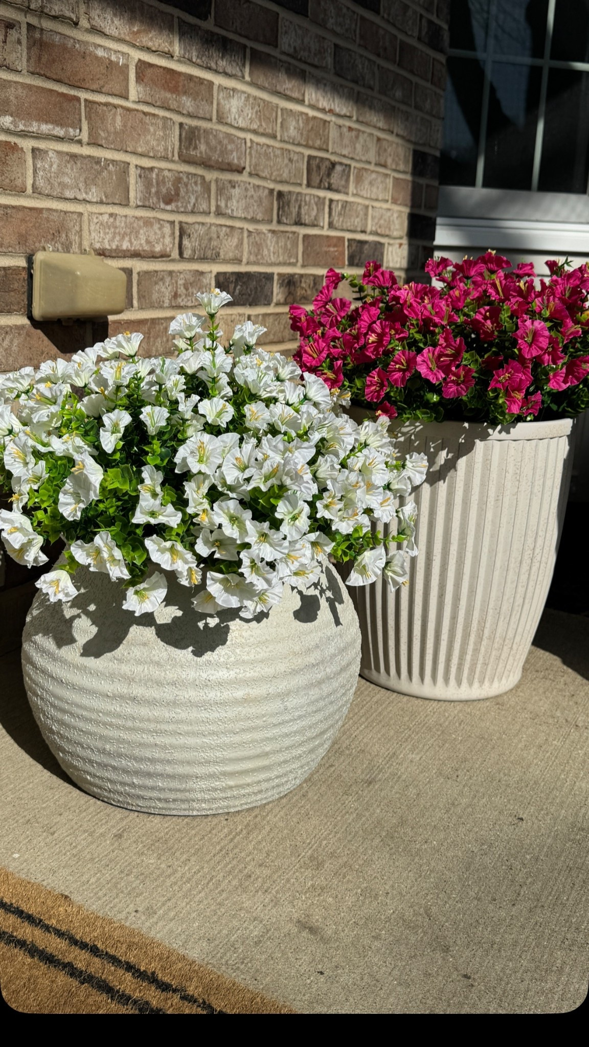 Target planters
Amazon faux flowers 

#LTKmomlife #LTKHome #LTKSeasonal