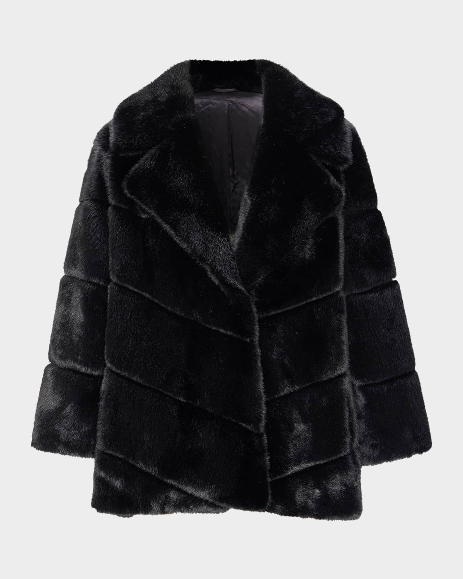 Lyla Grant Fur-Free Leopard Faux Mink Coat | Neiman Marcus