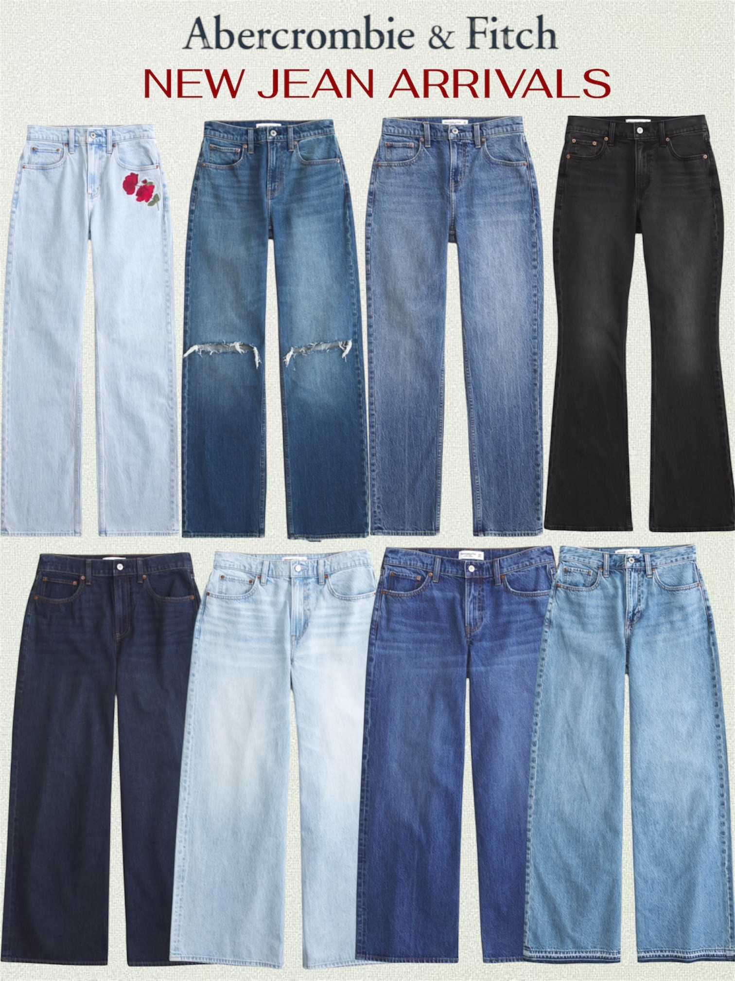 New jean arrivals from Abercrombie & Fitch. 



A&F jeans, Abercrombie jeans, Abercrombie Denim Event

#LTKSaleAlert #LTKTravel #LTKSeasonal