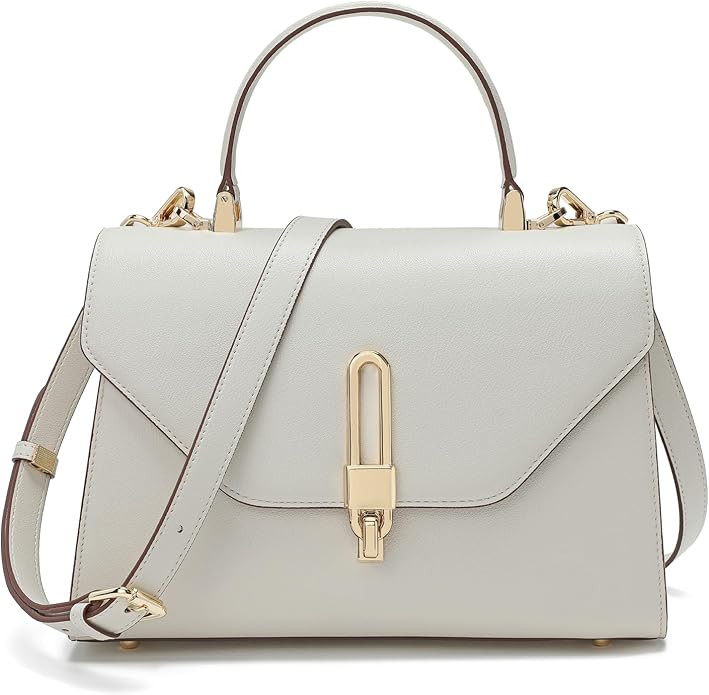 Women's Handbag, Women's Shoulder Bag, Leather Crossbody Bag, 3 Compartments, Comes with Removabl... | Amazon (UK)