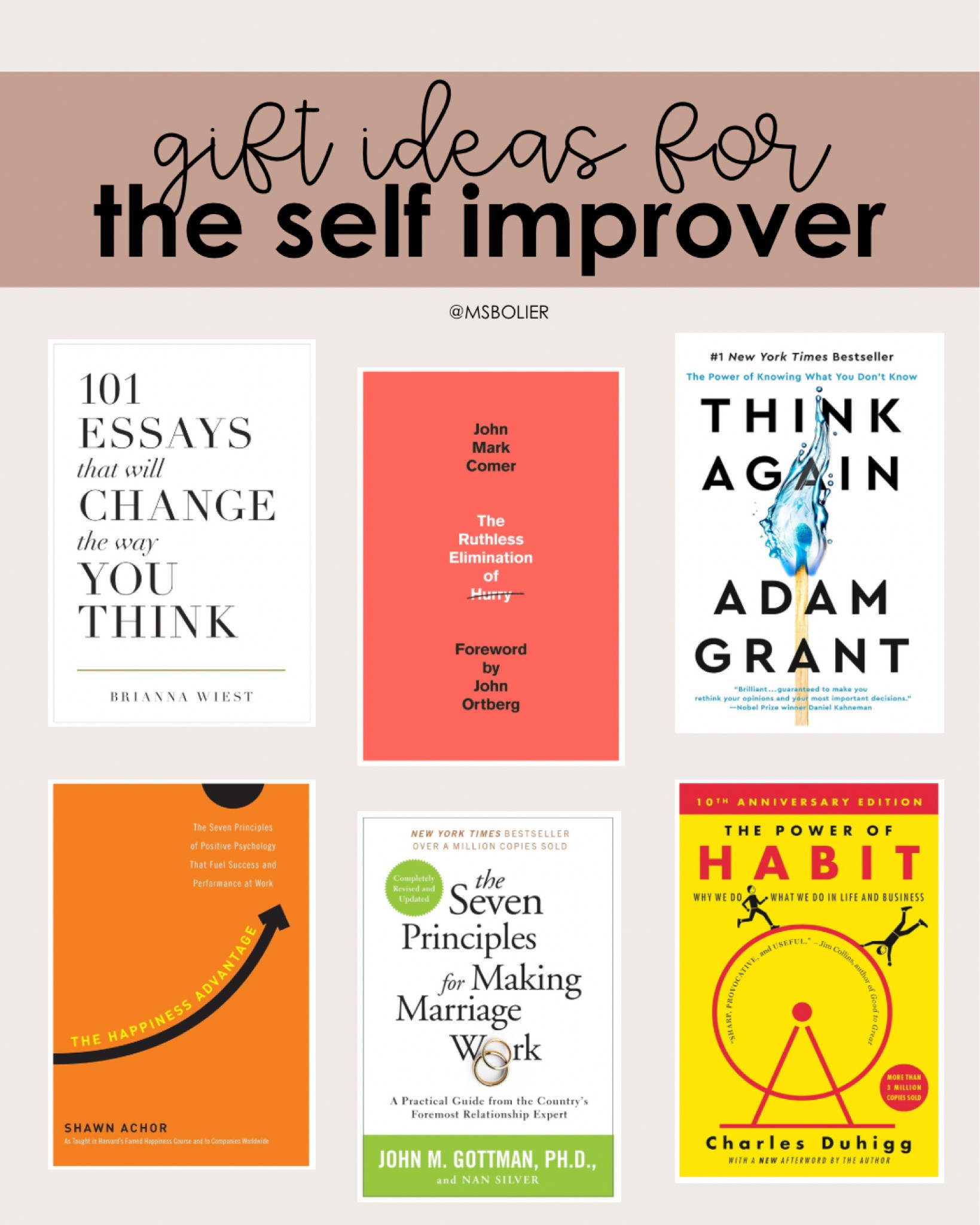Gift ideas for the self improver! All great books!! 

#LTKGiftGuide #LTKHoliday #LTKCyberWeek