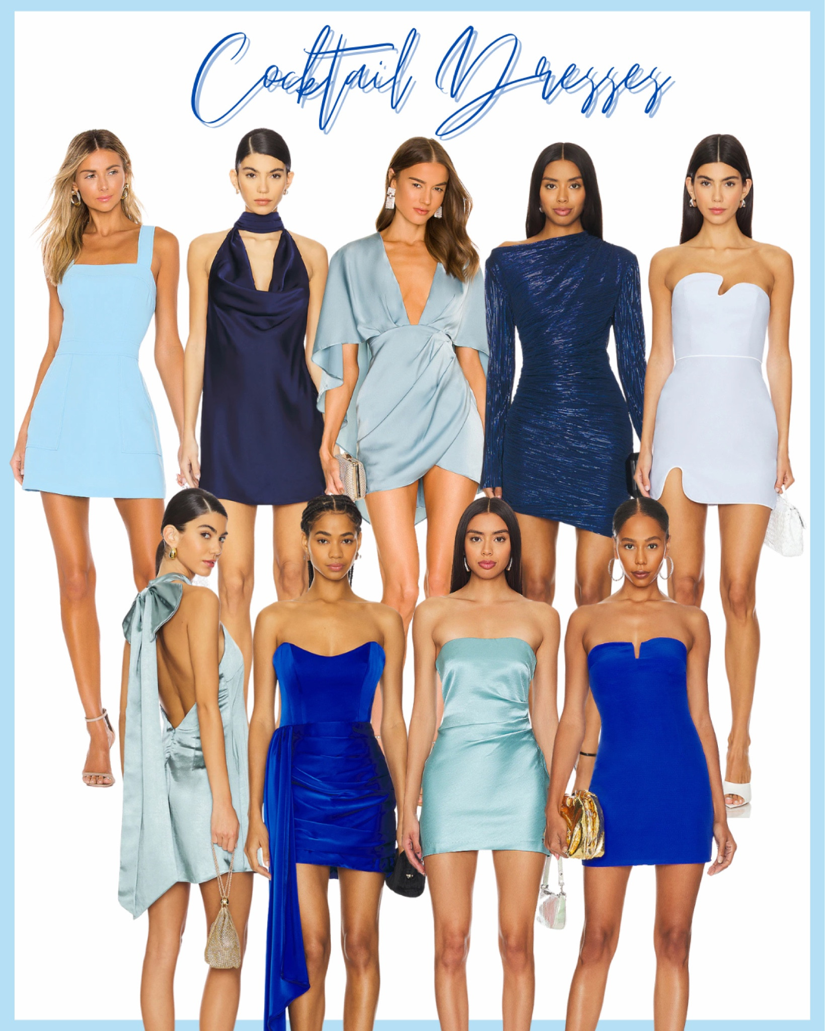 Blue cocktail dresses/ semi-formal dresses! Perfect for date parties and events🩵💙

#LTKU #LTKStyleTip
