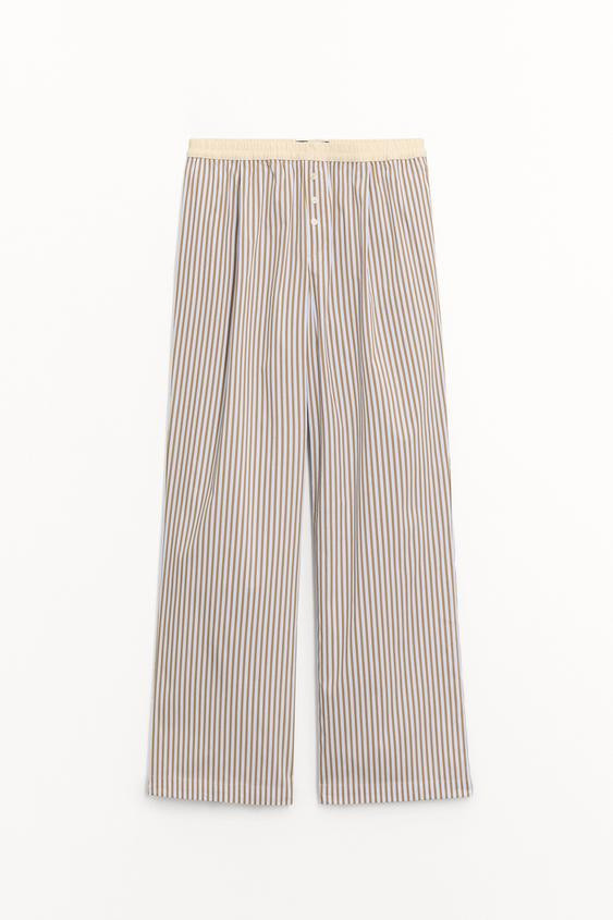CONTRAST STRIPE PYJAMA TROUSERS | Zara UK