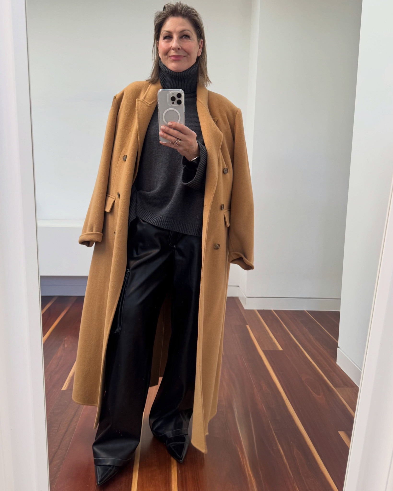 It’s coat weather !

Only too happy to pull out my winter clothes.
Must be THE only good thing about this cold snap🥶right?

Here’s a few of my favorite coats, some new, some old but all of them have one thing in common ; long & oversized .

Ok that’s two but you get the idea 😜.

If you are buying a new coat this season this is what to look;
Go for camel, brown or grey. khaki is good too. Avoid black as your first choice. Outerwear needs to make a statement and black won’t give you bang for your buck. ( I have a few black coats that I still wear : not wrong just not worth spending money on IMO).

Look for double breasted or single breasted , but make sure when it’s undone it sits across the body. You want good strong shoulders and a roomy loose cut. And make sure it’s longer in length (over the knee length) : in fact the longer the better. 

Hope this gives you some ideas on styling and how to wear a long coat this season .

Shop my picks of the best coats.

#LTKaustralia #LTKwinter #LTKover50style