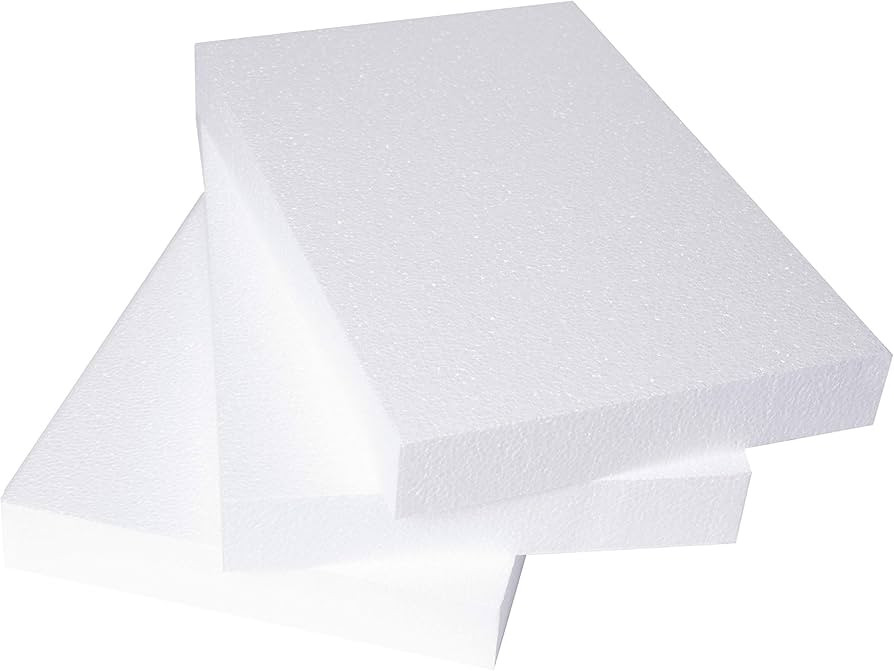 Silverlake Craft Foam Block - 3 Pack of 11x17x2 EPS Polystyrene Blocks for Crafting, Modeling, Ar... | Amazon (US)