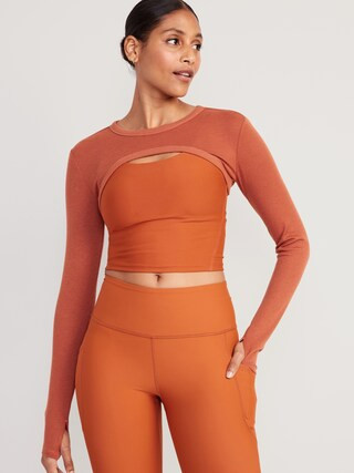 UltraLite Rib-Knit Layering Shrug Top for Women | Old Navy (US)