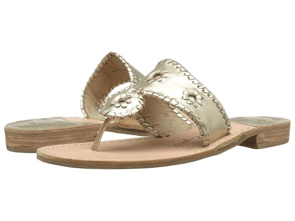 Jack Rogers Hamptons Classic (Platinum) Women's Sandals | Zappos