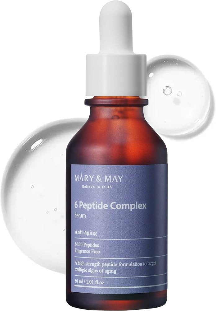 Mary&May 6 Peptide Complex Serum - Advanced Wrinkle Improvement with Firming and Lifting Effects ... | Amazon (US)