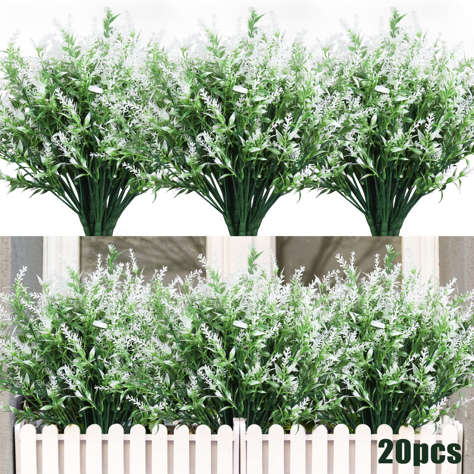 Outdoor Artificial Plant UV Resistant Fake Plants, Faux Plastic Greenery for Indoor Outside Hangi... | Amazon (US)