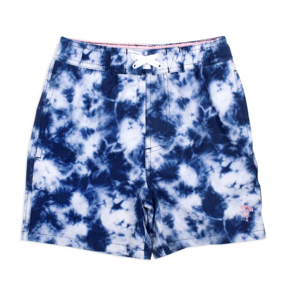 Swim Shorts, Navy Tie Dye | SpearmintLOVE