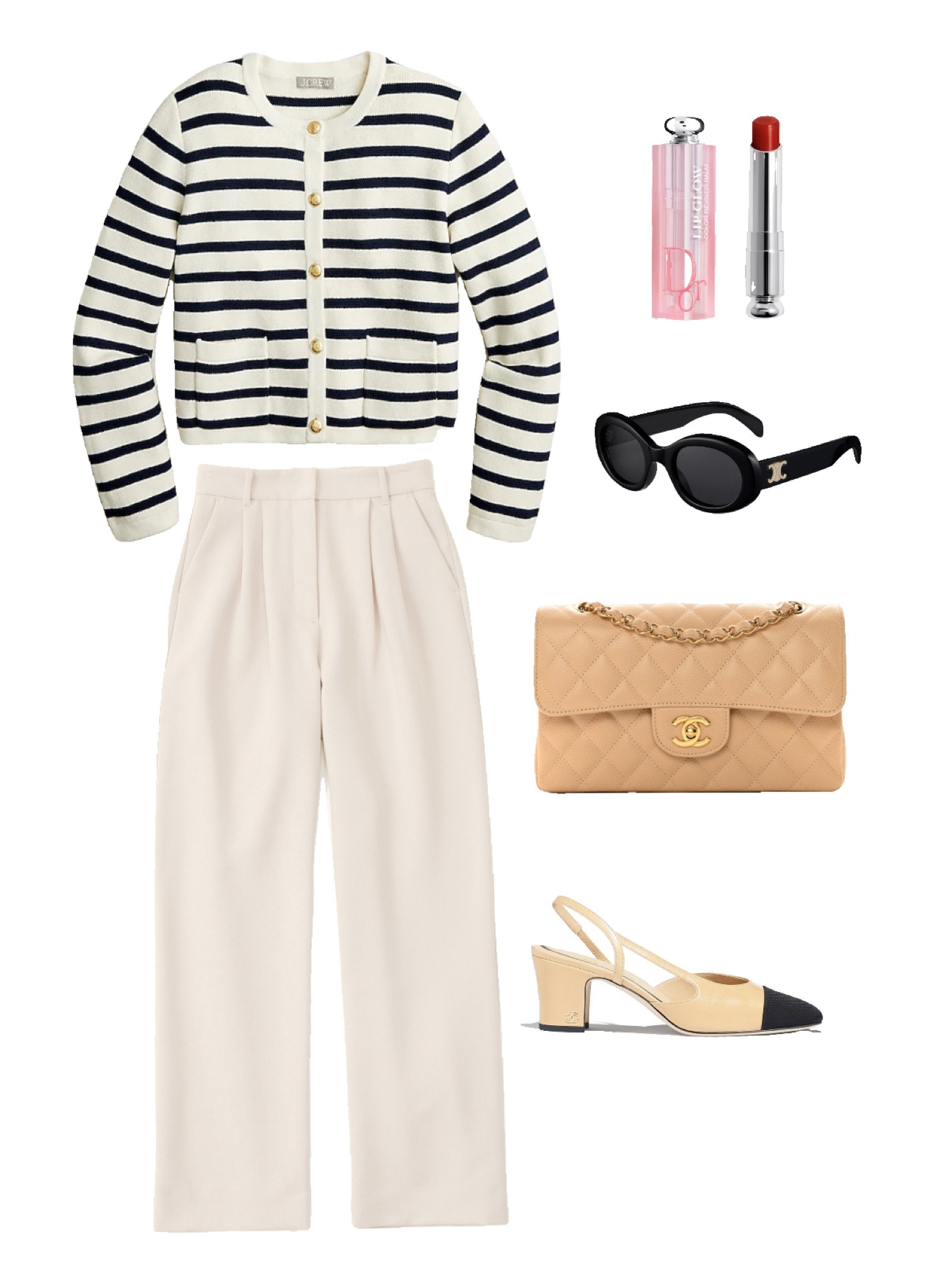 Outfit hôm nay:
 Áo cardigan jcrew XXS
Quần A&F màu light taupe size 24 (short)
Son dưỡng dior addict lip glow màu số 8 ( a brick red) đỏ gạch rất xinh
Kính celine
Túi và giày (size 35.5) chanel 

#LTKbeauty #LTKGiftGuide #LTKSeasonal