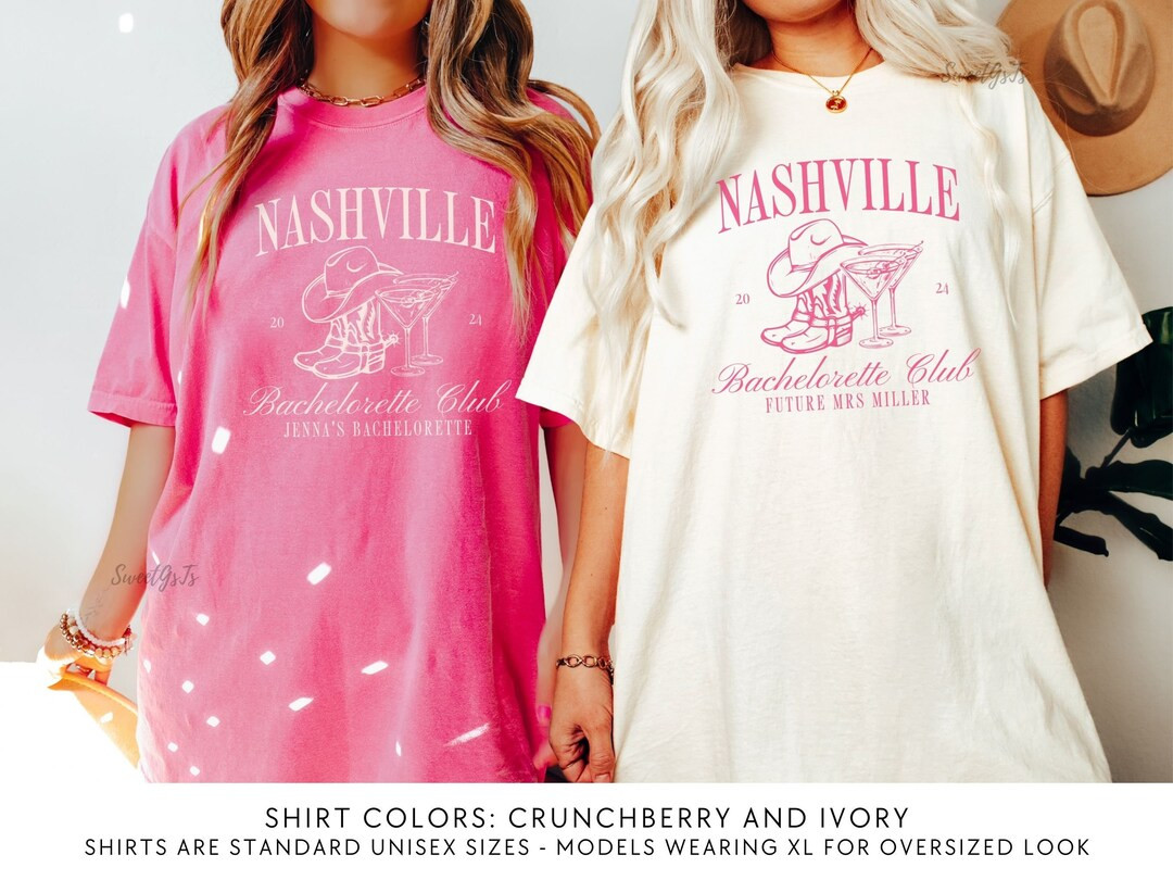 Custom Nashville Bachelorette Shirts, Bachelorette Cocktail Club Tshirts, Personalized Bride Shir... | Etsy (US)