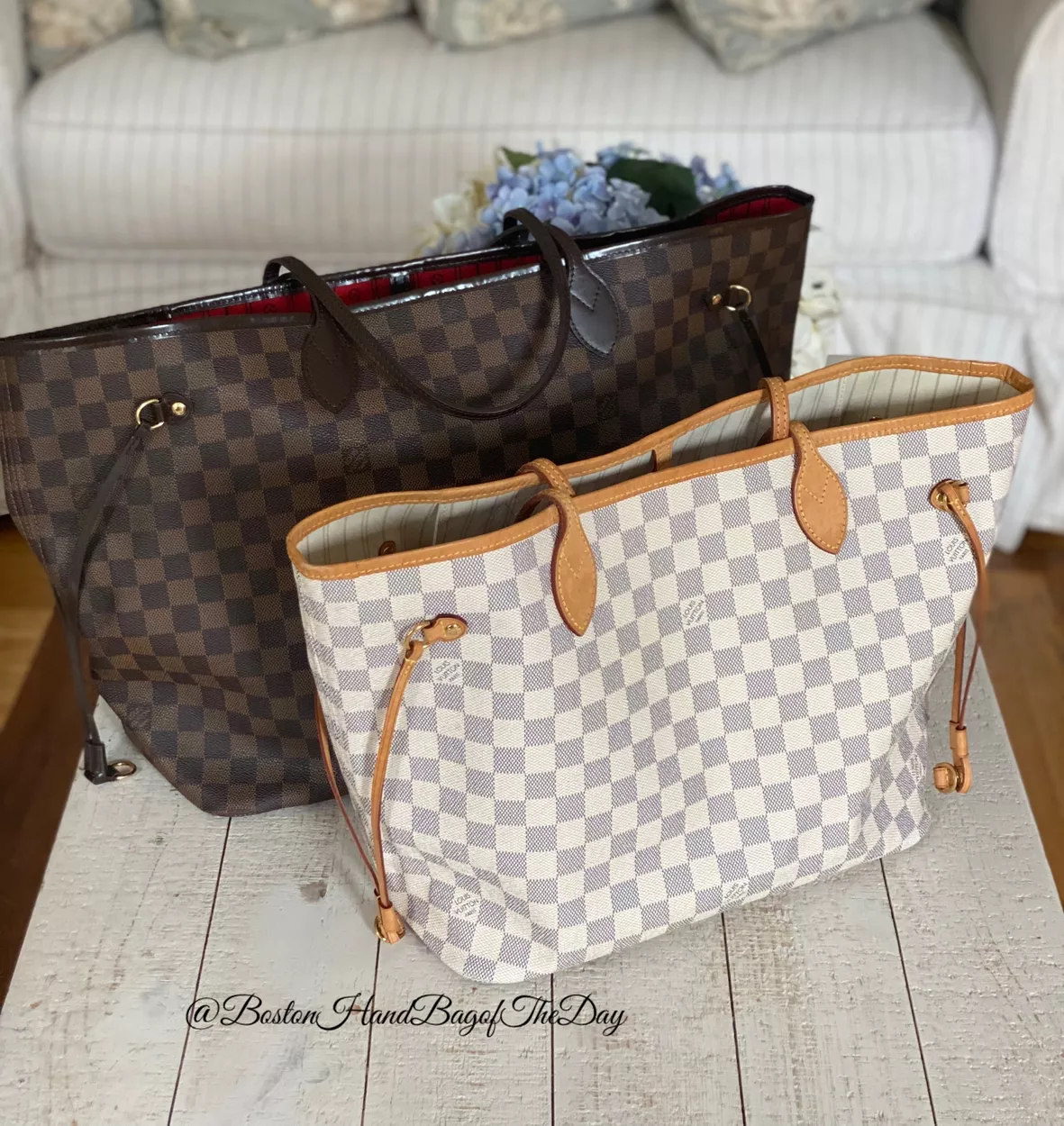 Louis Vuitton Neverfull GM in Damier Azur! What took me so long! 
