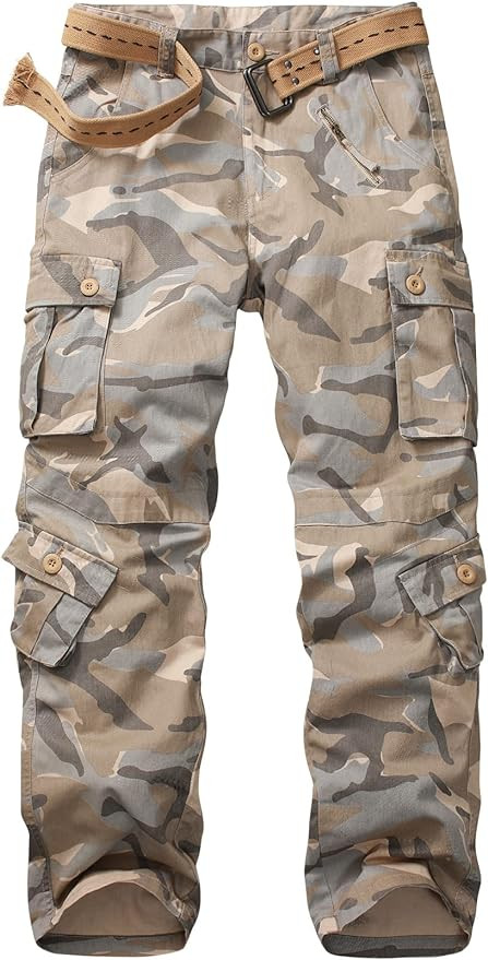 Men's BDU Casual Military Pants, Tactical Wild Army Combat ACU Rip Stop Camo Cargo Work Pants Tro... | Amazon (US)
