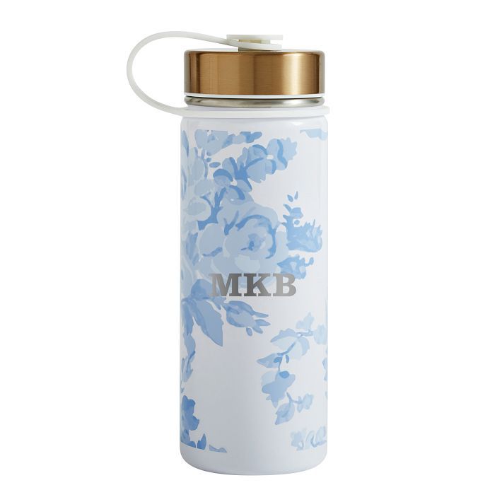 LoveShackFancy Garden Party Slim Damask Water Bottle | Pottery Barn Teen