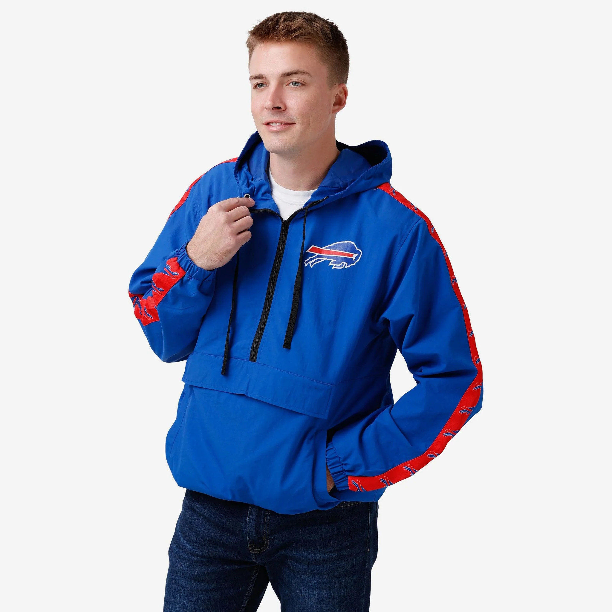 Buffalo Bills Pocket Windbreaker With Taping | FOCO inc