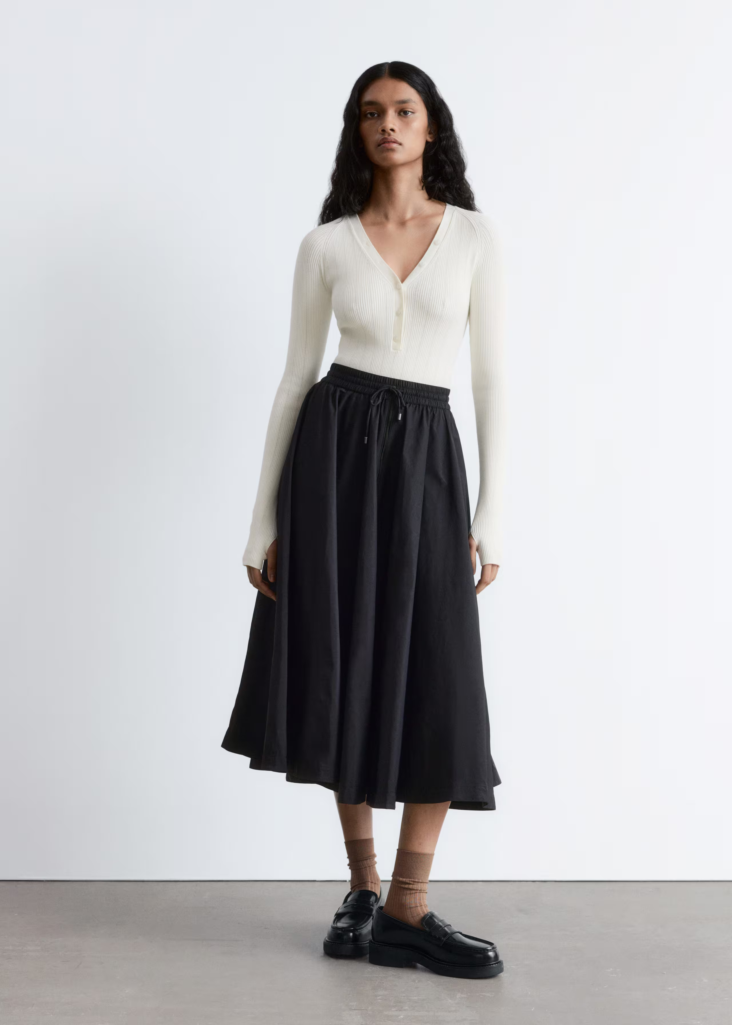 Long-Sleeve Rib-Knit Bodysuit | & Other Stories UK