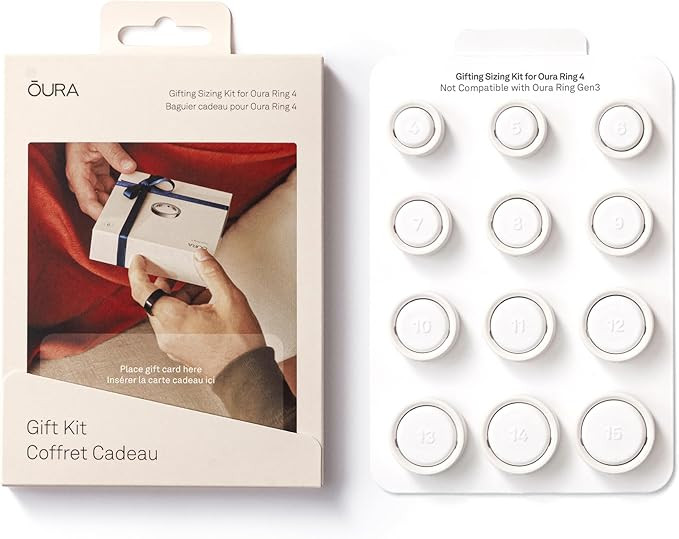 Oura Ring 4 Gifting Sizing Kit - Unique Sizing - Give The Gift of Health | Amazon (US)