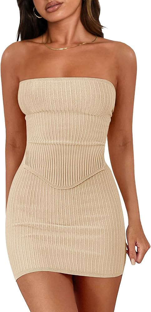 LILLUSORY Women's Two Piece Outfits Summer Matching Sets Crop Tops and Bodycon Skirt | Amazon (US)