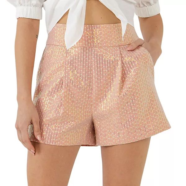 Sequins Embroidered Shorts | Kohl's