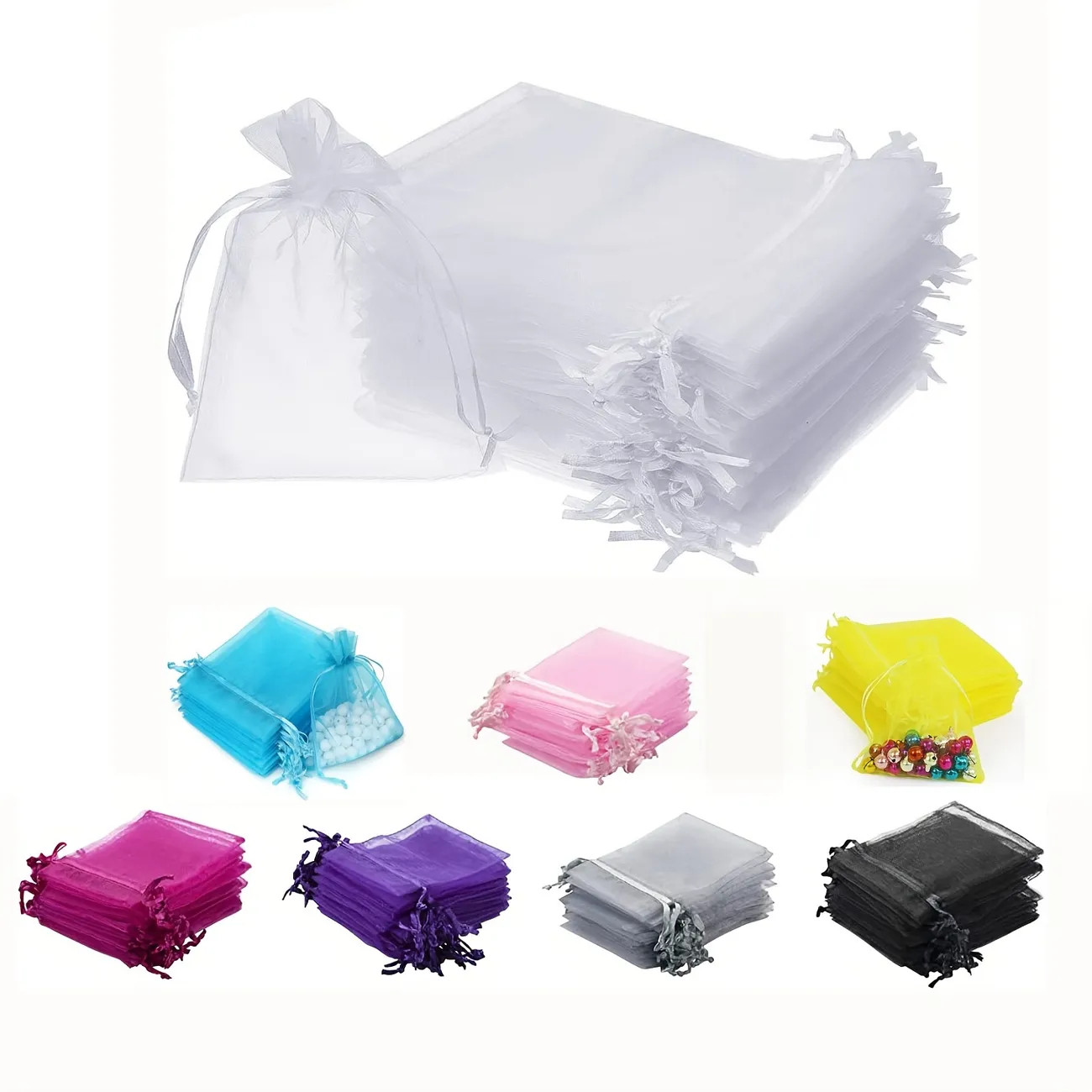 Organza Bag 20pcs, Drawstring Party Favor Candy Packaging Bag Return Gift Wrapping Christmas Wedd... | Temu Affiliate Program