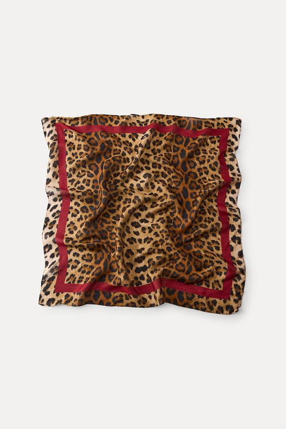 ANIMAL PRINT MODAL SCARF | Zara US