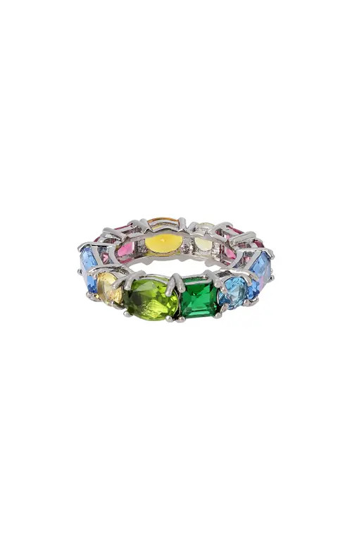 Kurt Geiger London Mixed Crystal Band Ring in Multi at Nordstrom, Size 7 | Nordstrom