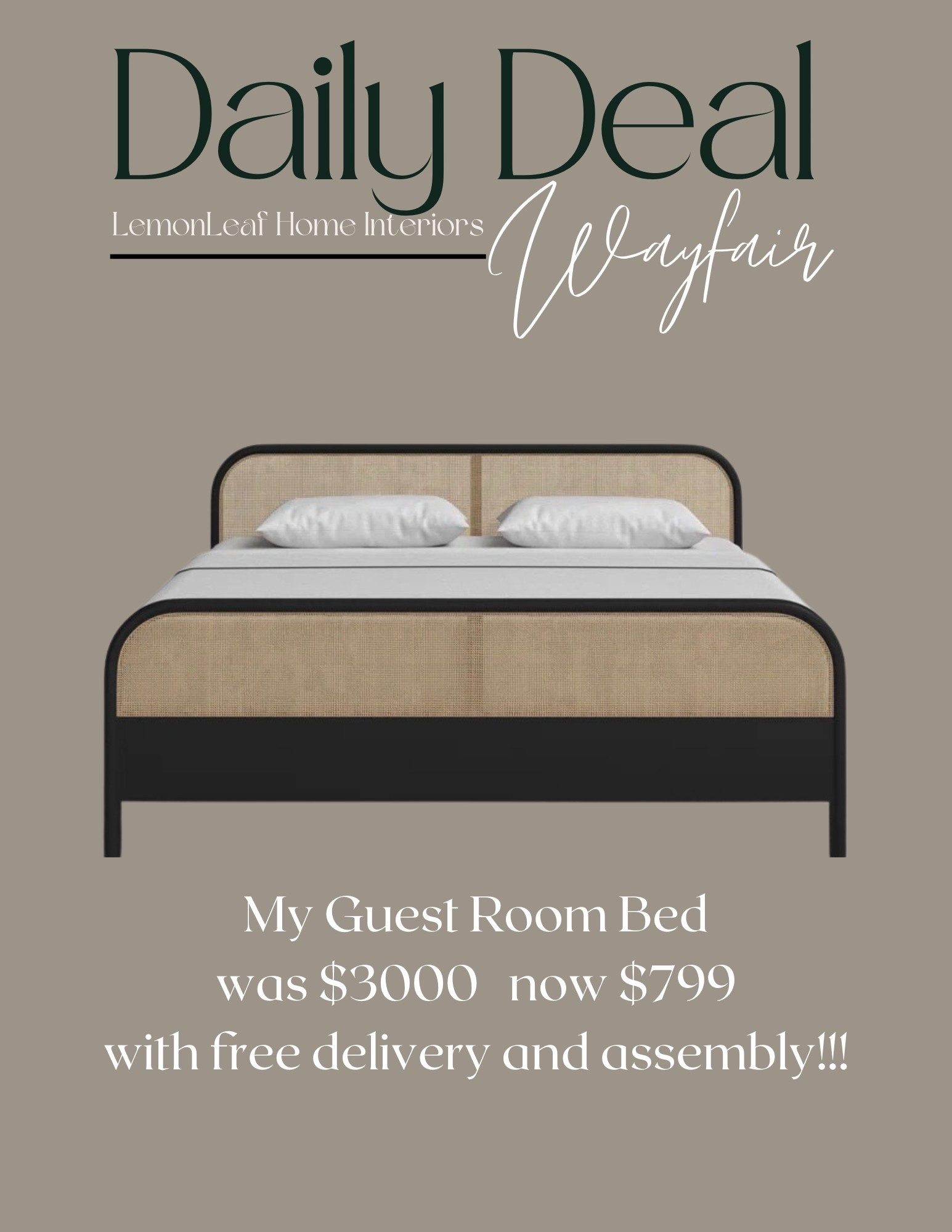 My guest bedroom caned bed is an amazing price right now! Frees assembly and delivery too!


#LTKWatchNow #LTKSaleAlert #LTKHome