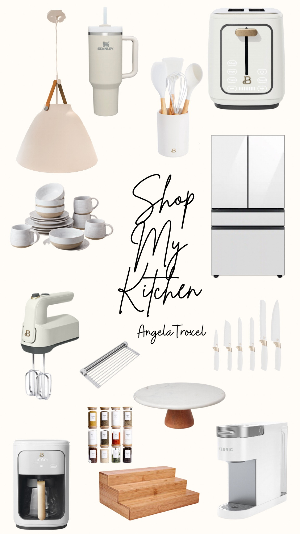 Shop my kitchen. Kitchen accessories, fridge, kitchen lights, pendant lights, kitchen decor, spice rack.

#LTKsalealert #LTKhome #LTKunder50