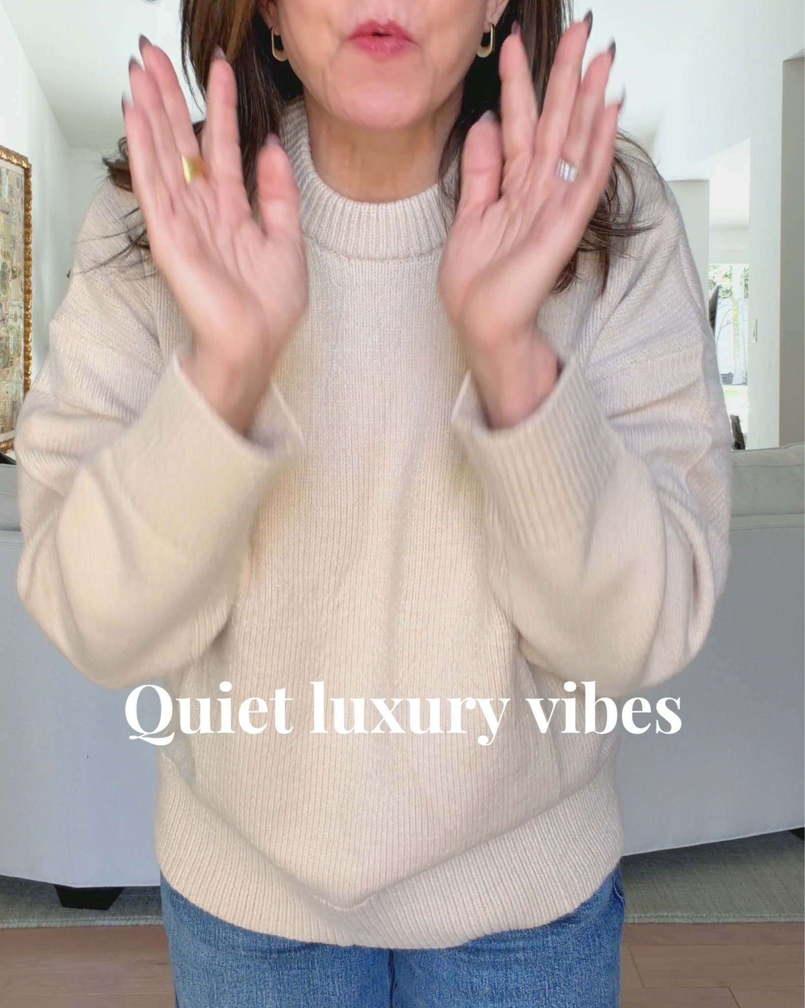 Keeping the A/C cold so I can wear cashmere? Zero regrets.
These sweaters are soft, cozy, and look way more expensive than they are.

Holiday madness in full swing over here — my personal survival plan includes cashmere, comfy shoes, and saying no when needed. 😉
What’s your secret to staying sane this time of year?

Link here: https://rb.gy/p7f8iv
And you can shop my LTK and Amazon shops — links in bio.
