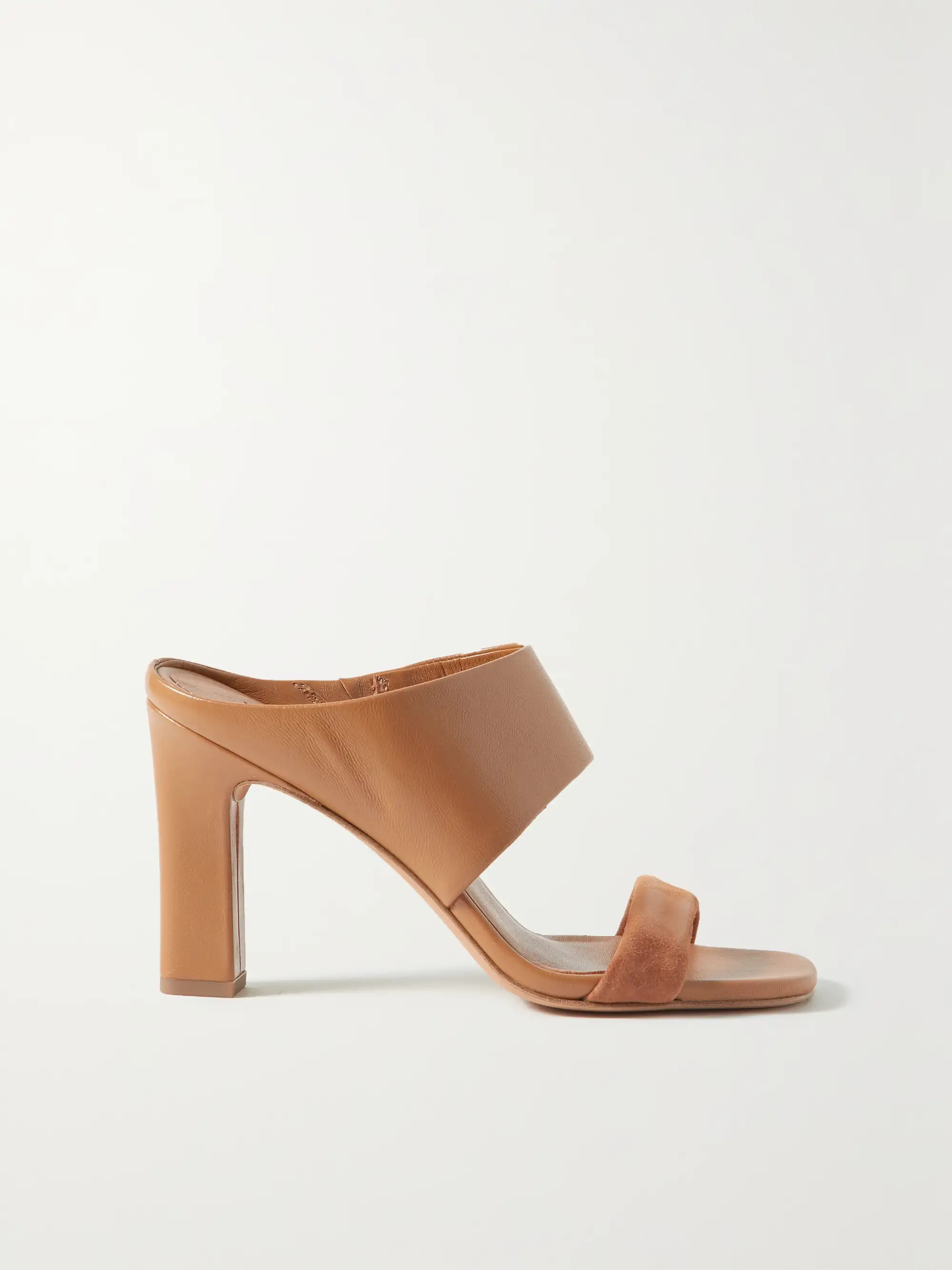 Quinn leather and suede mules | NET-A-PORTER (US)
