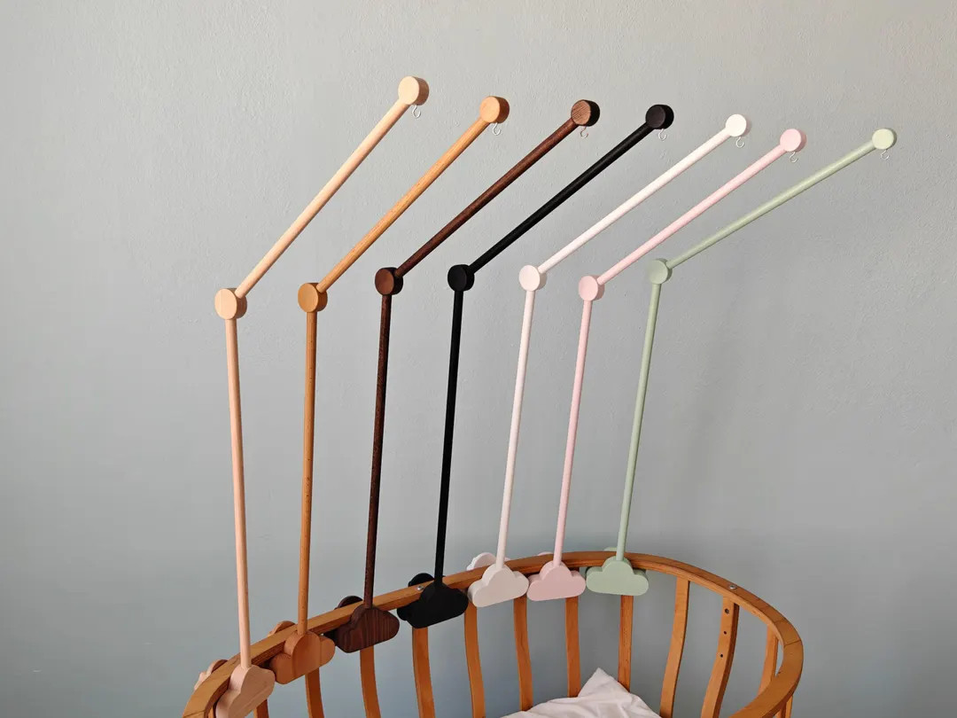 Baby Crib Mobile Hanger, Baby Crib Mobile Arm Made of Natural Wood, Baby Mobile Crib Holder for N... | Etsy (US)