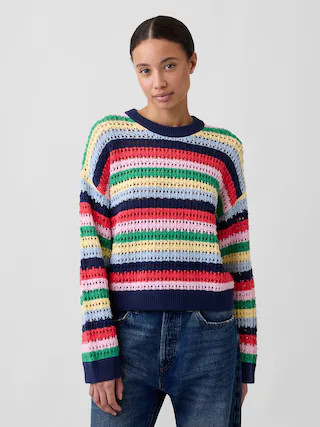 Oversized Crochet Sweater | Gap Factory