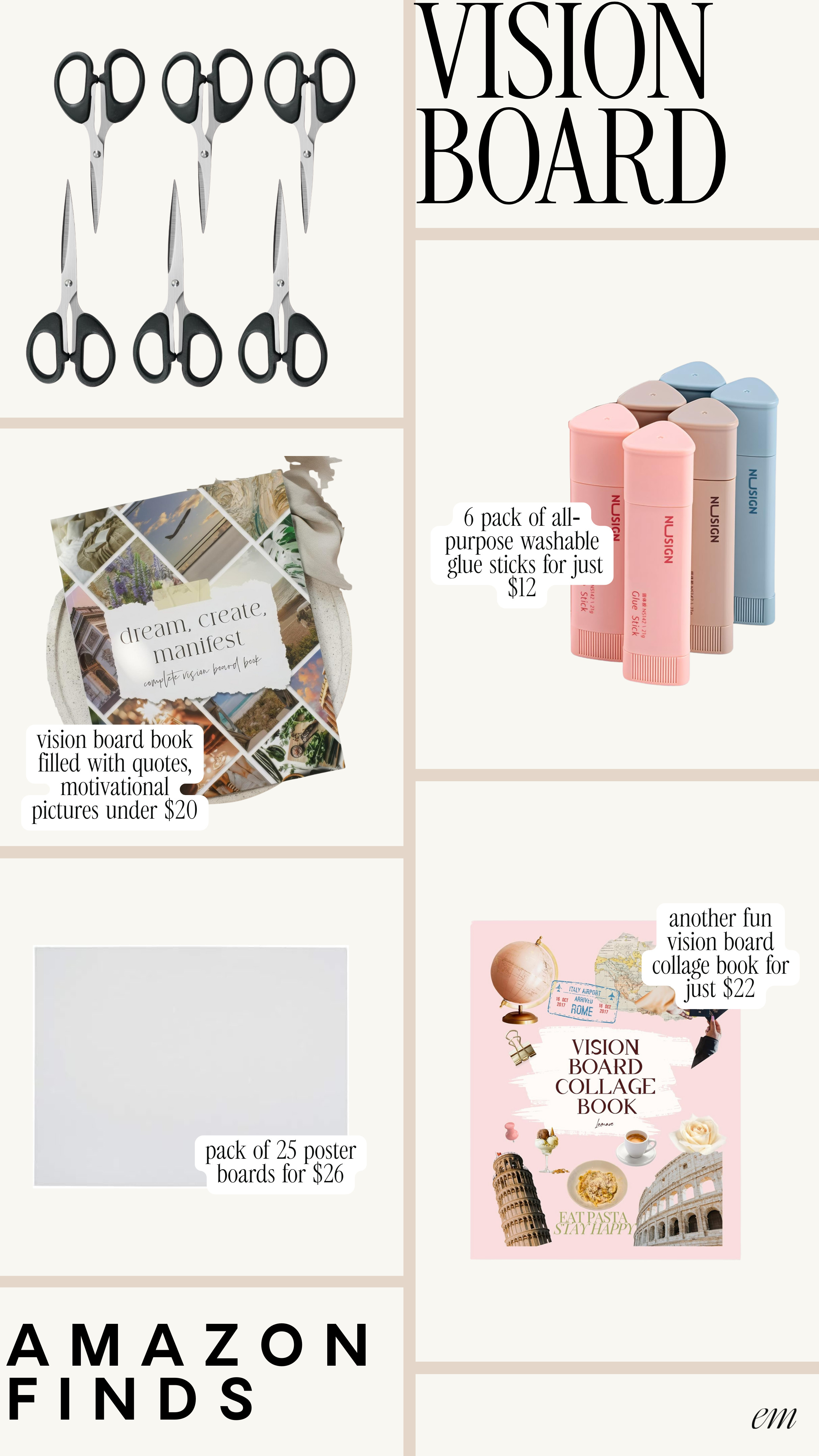 Amazon vision board finds!

amazon finds, amazon vision board, amazon new year 

 #LTKSeasonal #LTKFindsUnder50 #LTKFindsUnder100
