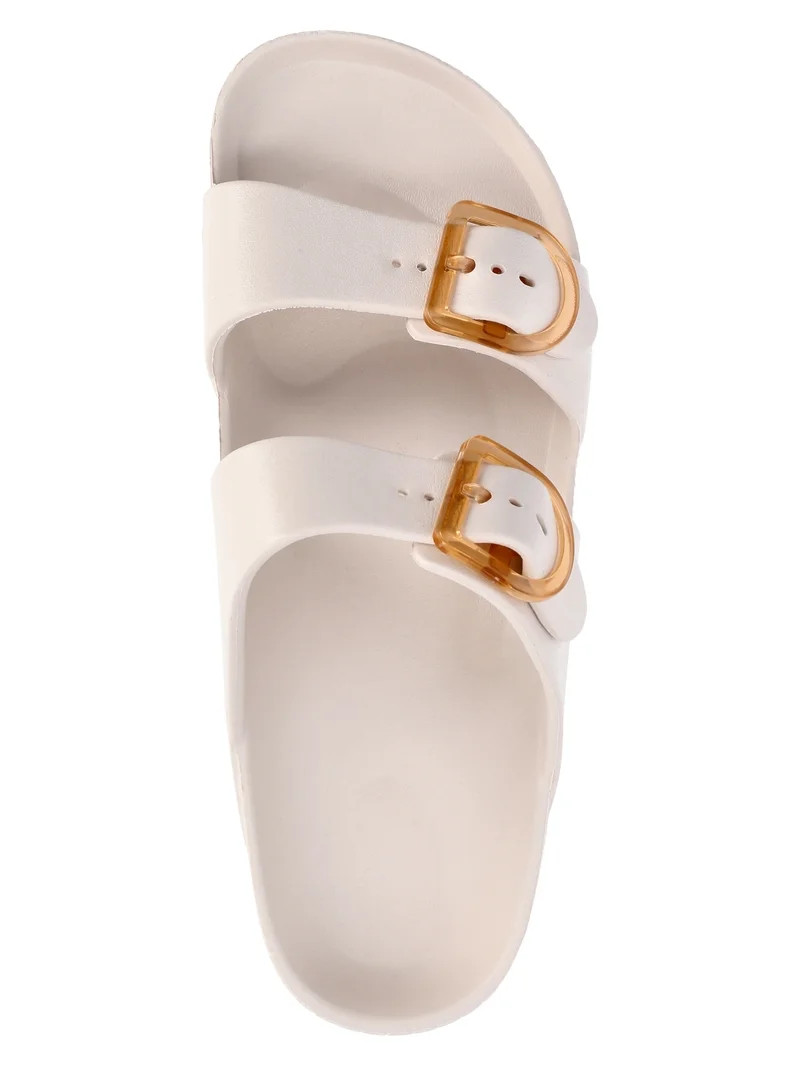 Time and Tru Women's Double Buckle EVA Slide Sandals | Walmart (US)