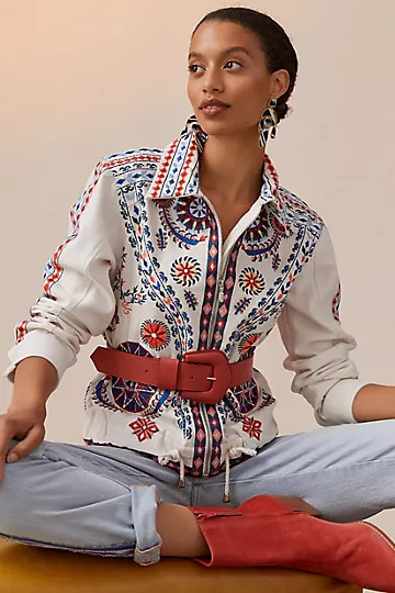 Frontier Embroidered Jacket | Anthropologie (US)