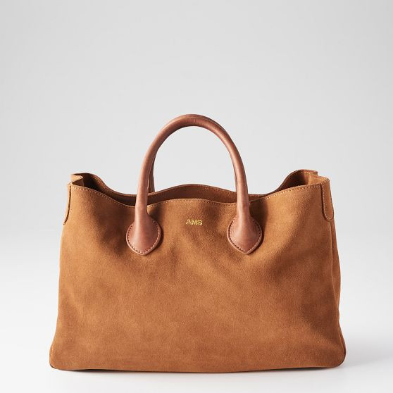 Elisabetta Suede Handbag | Mark and Graham