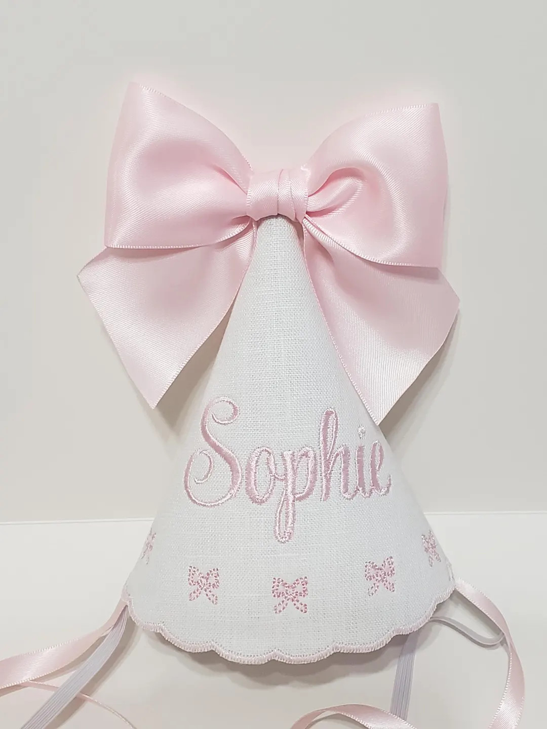 Cupcake and Bows Birthday Hat/Keepsake Birthday Hat/1st Birthday Hat/Personalized Birthday Hat Fo... | Etsy (US)