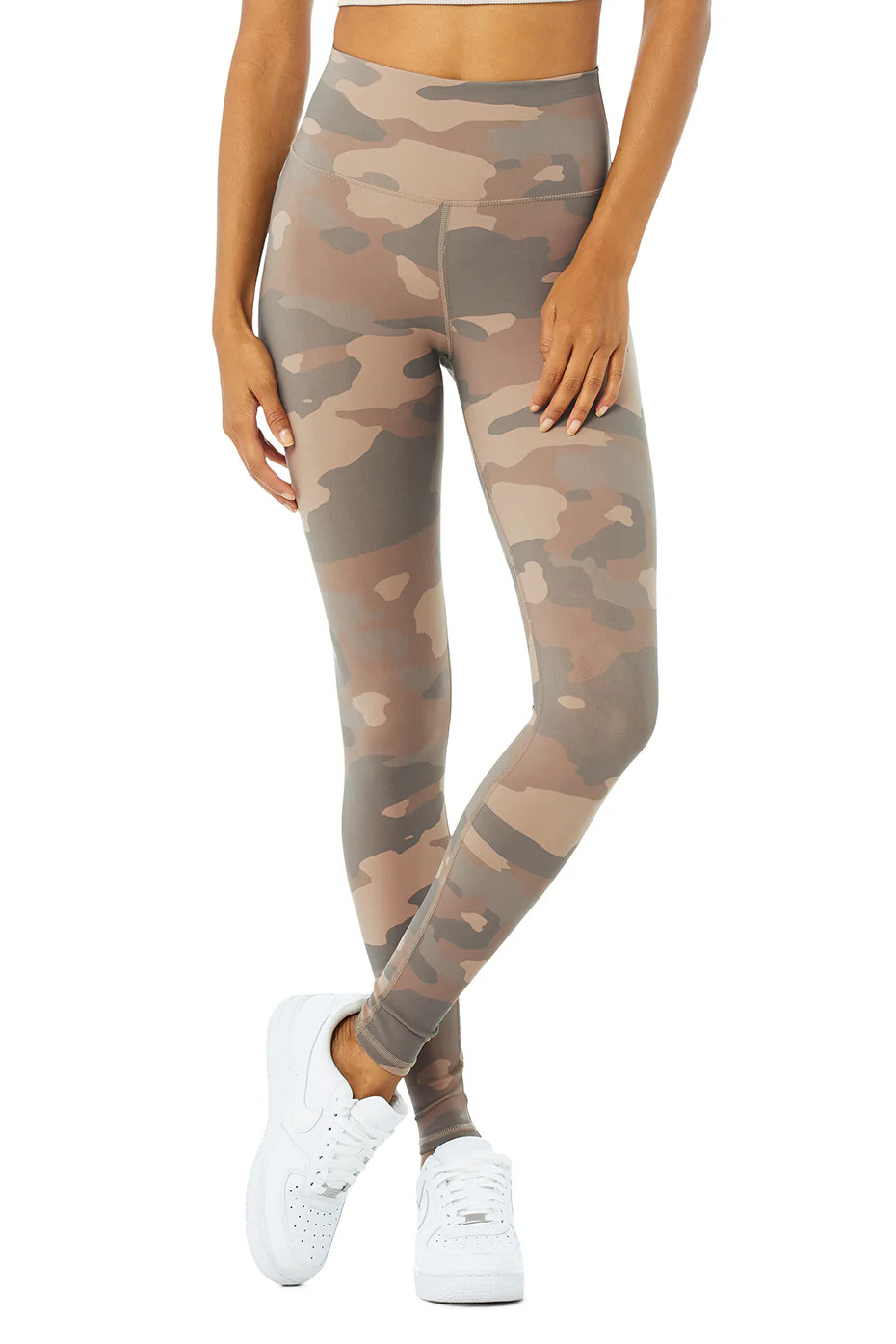High-Waist Camo Vapor Legging in Putty Camouflage, Size: XS | Alo YogaÅ½ | Alo Yoga (US)