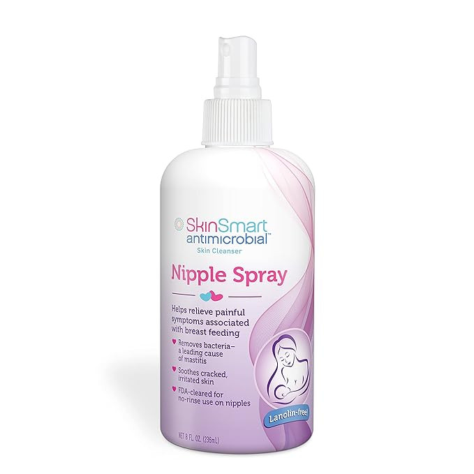 SkinSmart Nipple Relief Spray for Breastfeeding, Naturally Soothing, Lanolin-Free, Made with 100%... | Amazon (US)