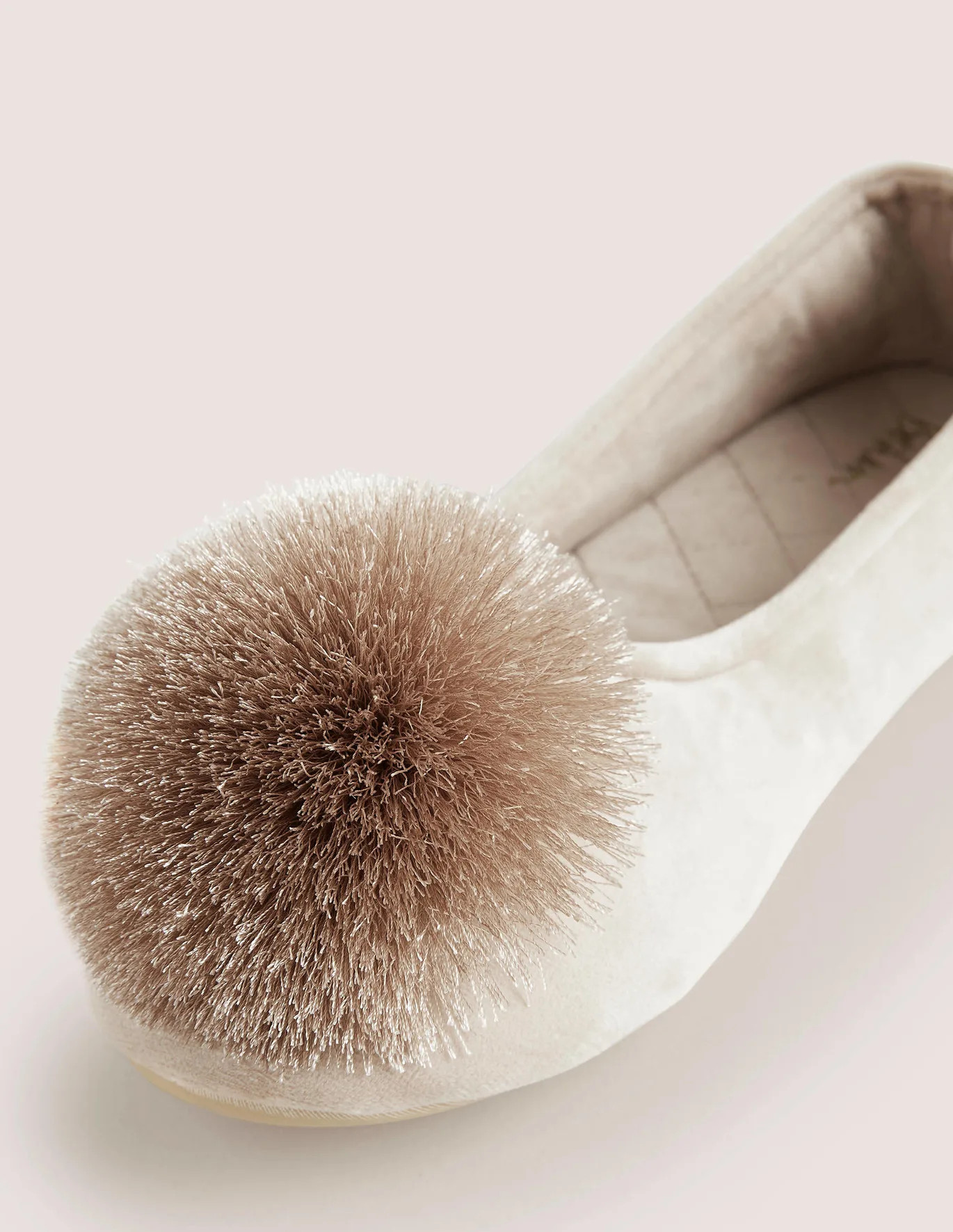 Pompom Slipper - Simply Taupe | Boden (US)