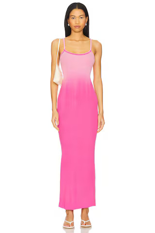 COTTON CITIZEN The Verona Spaghetti Maxi Dress in Cerise Cast from Revolve.com | Revolve Clothing (Global)