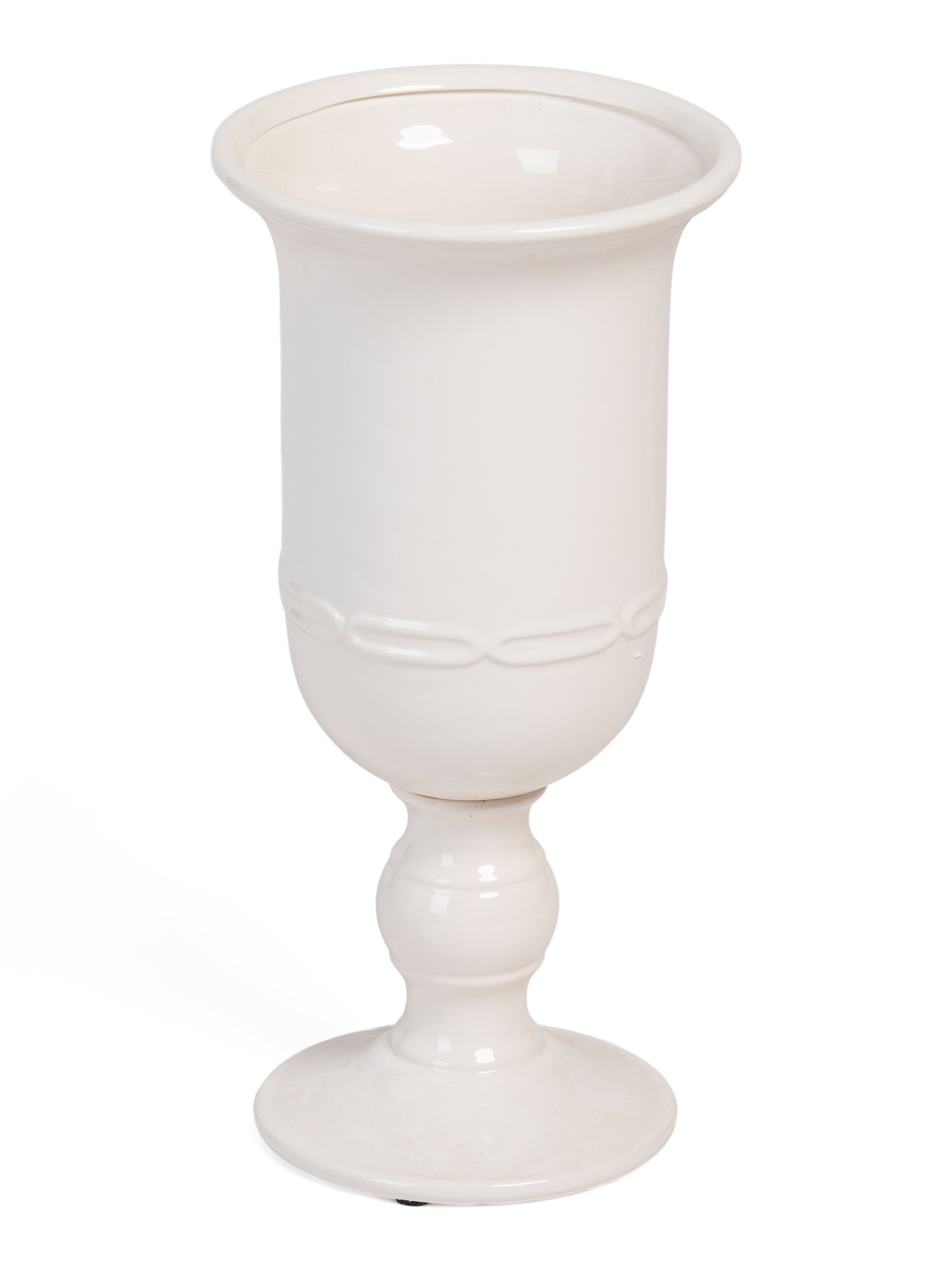 18x9 Mirabelle Petite Clay Pedestal Urn | Marshalls